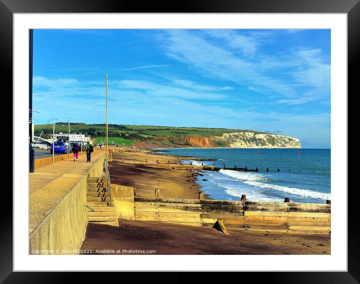 Sandown, Isle of Wight, UK. Framed Mounted Print by john hill