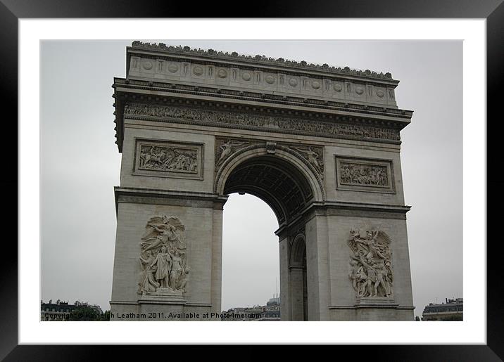 The Arc de Triomphe Framed Mounted Print by Kayleigh Leatham