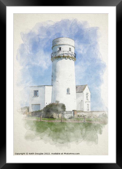 The Old Lighthouse Framed Mounted Print by Keith Douglas