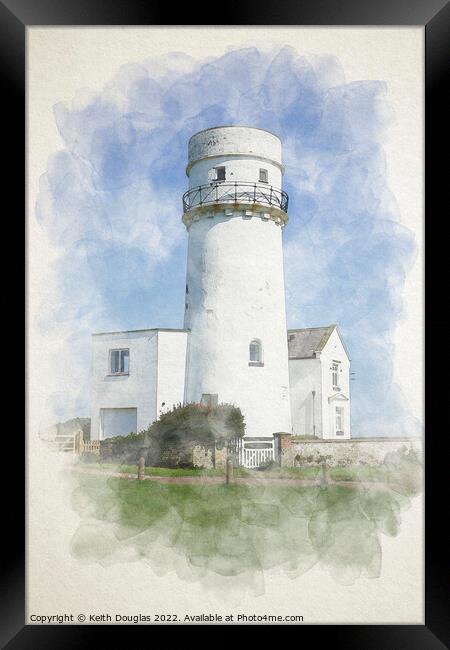 The Old Lighthouse Framed Print by Keith Douglas