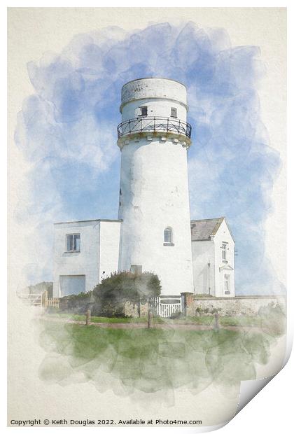 The Old Lighthouse Print by Keith Douglas