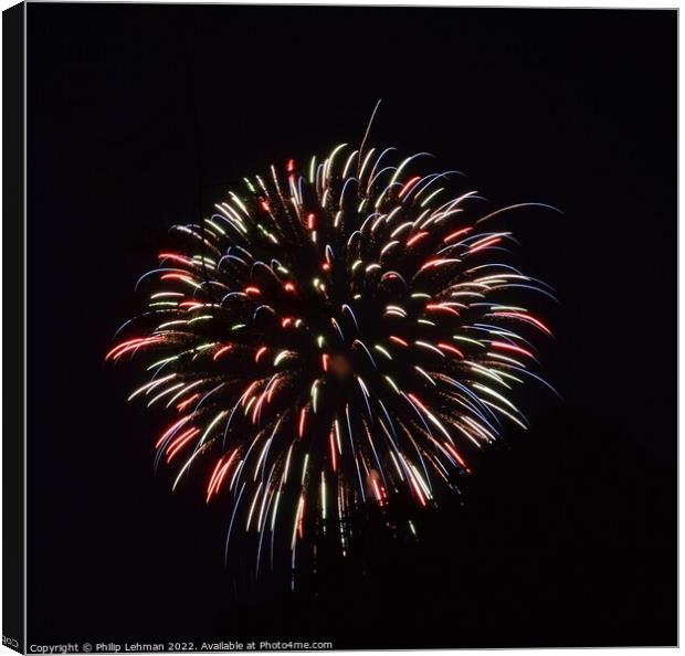 Dark fireworks Canvas Print by Philip Lehman
