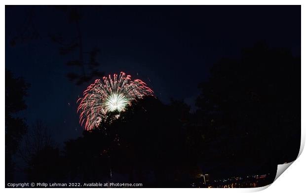 Fireworks (30A) Print by Philip Lehman
