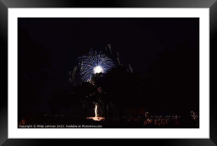 Fireworks (29B) Framed Mounted Print by Philip Lehman