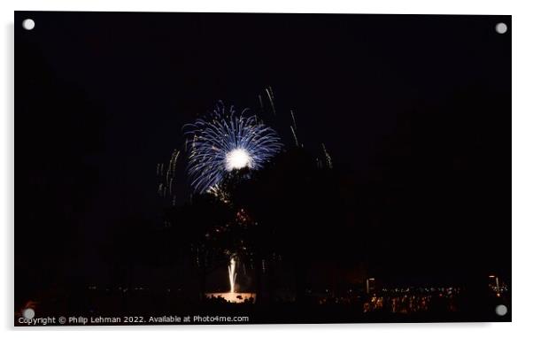 Fireworks (29B) Acrylic by Philip Lehman