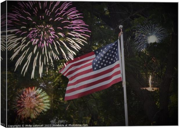 American Flag (3) Canvas Print by Philip Lehman