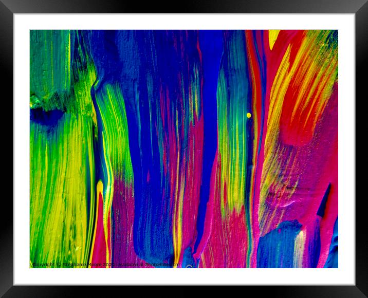 Abstract 2022 122 Framed Mounted Print by Stephanie Moore