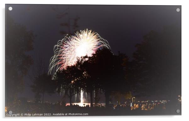 Fireworks (30B) Acrylic by Philip Lehman
