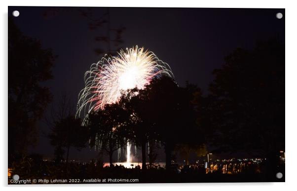 Fireworks (30A) Acrylic by Philip Lehman