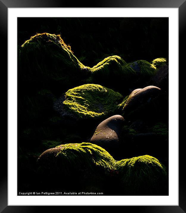 Rock waves of light Framed Mounted Print by Ian Pettigrew