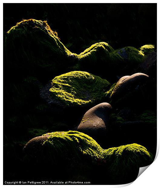 Rock waves of light Print by Ian Pettigrew