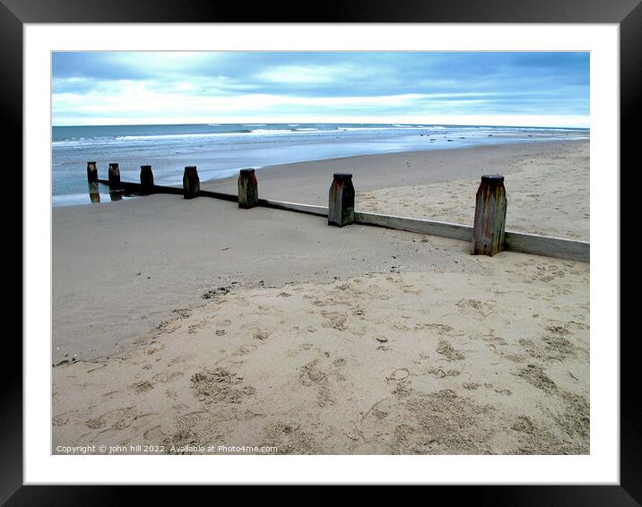 Barmouth beach in October, Wales. Framed Mounted Print by john hill