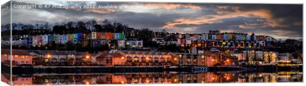 Bristol's Iconic Harbour Skyline Canvas Print by K7 Photography