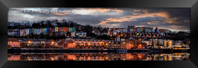 Bristol's Iconic Harbour Skyline Framed Print by K7 Photography