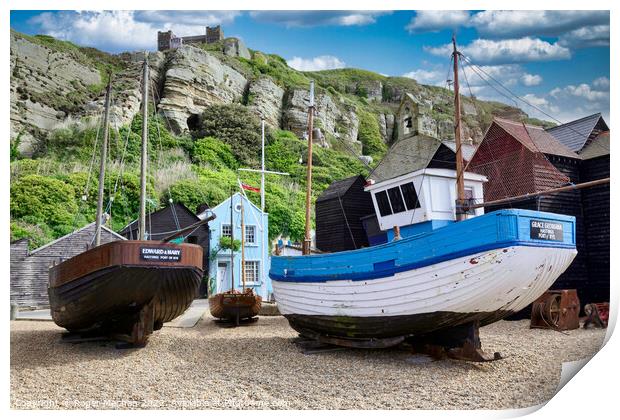 Coastal Charm Print by Roger Mechan