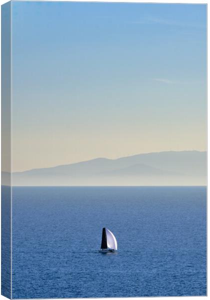 Sailing at the blue Canvas Print by Dimitrios Paterakis