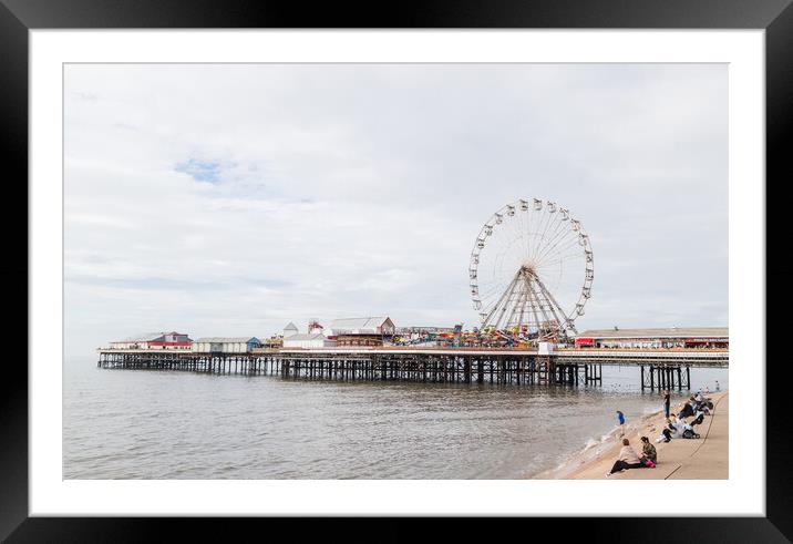 Blackpool Central Pier Framed Mounted Print by Jason Wells