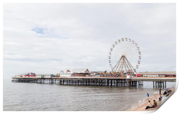 Blackpool Central Pier Print by Jason Wells