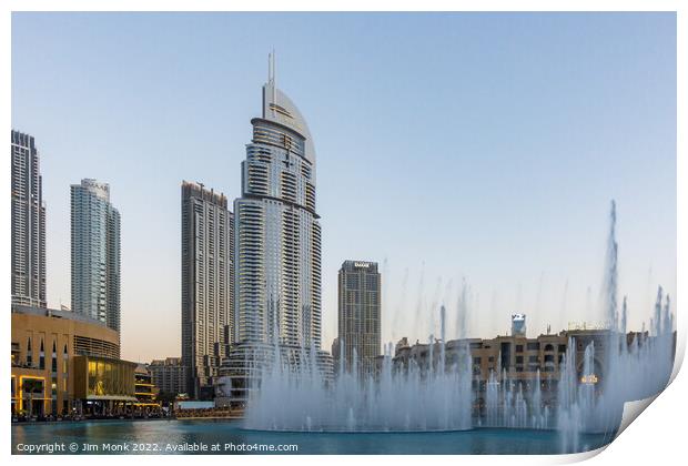 Dubai Fountain  Print by Jim Monk