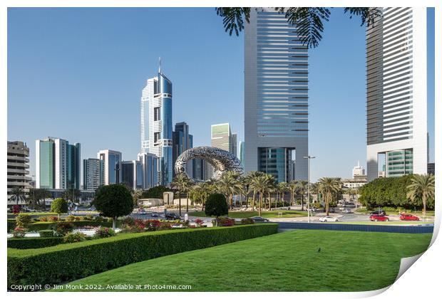 Jumeirah Emirates Towers Print by Jim Monk