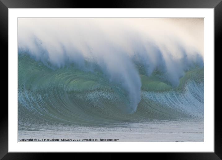 Waves I Framed Mounted Print by Sue MacCallum- Stewart