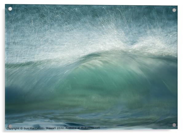 Waves V Acrylic by Sue MacCallum- Stewart