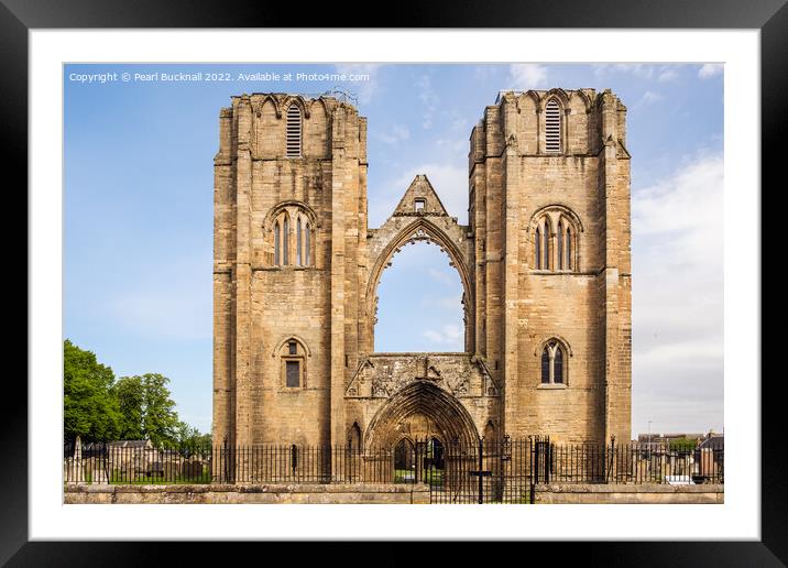 Elgin Cathedral Ruins Moray Scotland Framed Mounted Print by Pearl Bucknall