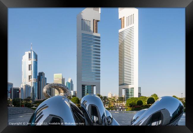 Jumeirah Emirates Towers, Dubai Framed Print by Jim Monk