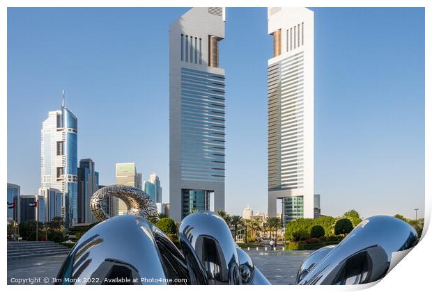 Jumeirah Emirates Towers, Dubai Print by Jim Monk