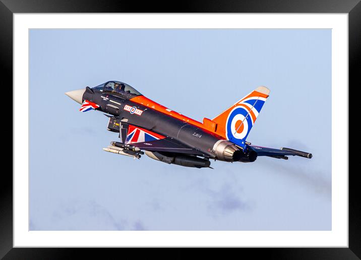 Eurofighter Typhoon ZJ914 'BlackJack' Framed Mounted Print by J Biggadike