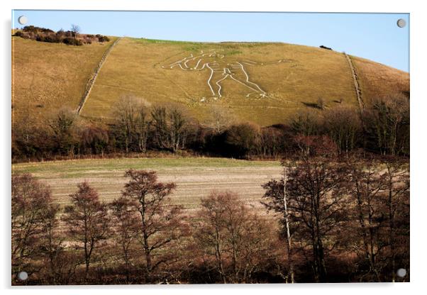 The famous (or infamous) Cerne Giant of Dorset Acrylic by Gordon Dixon