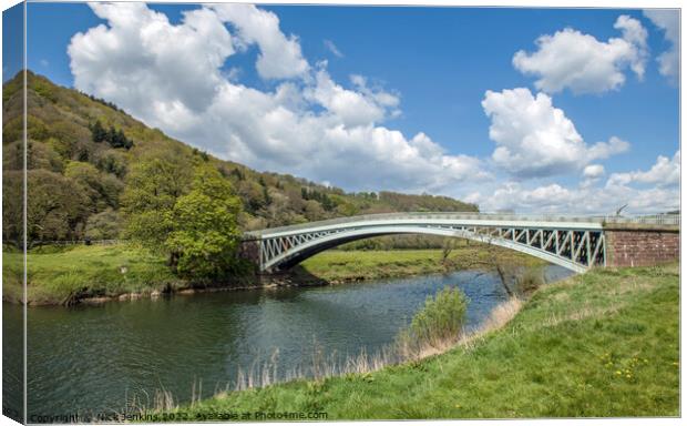 Bigsweir Bridge over the River Wye  Canvas Print by Nick Jenkins