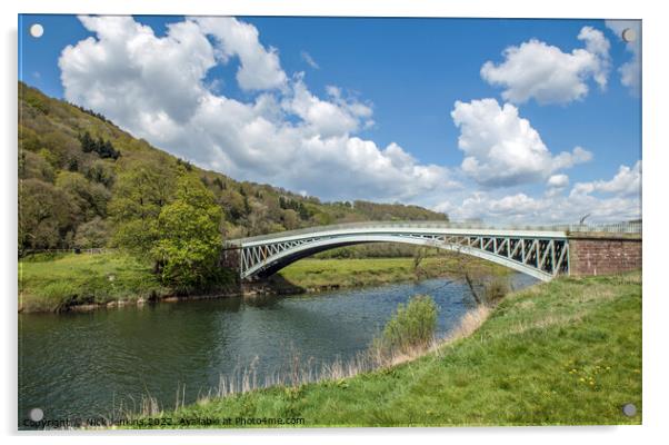Bigsweir Bridge over the River Wye  Acrylic by Nick Jenkins