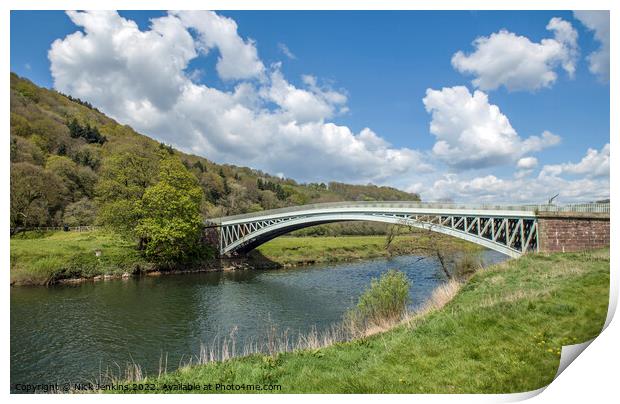 Bigsweir Bridge over the River Wye  Print by Nick Jenkins