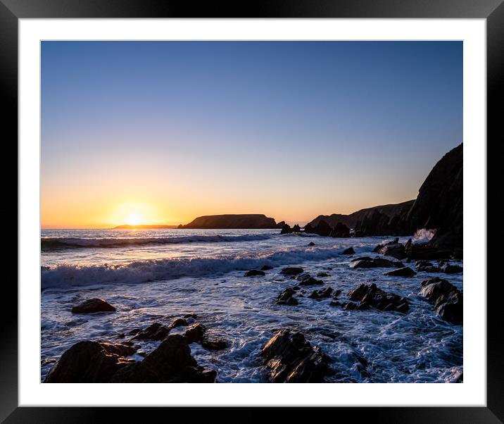 Marloes ,St Brides Bay, Pembrokeshire, Wales. Framed Mounted Print by Colin Allen