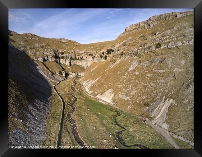 Approach to Goredale Scar Framed Print by Graham Moore