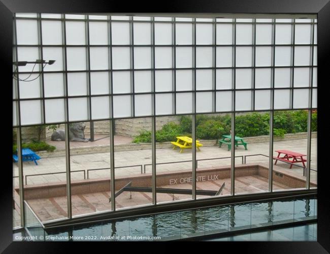 View from an Ottawa City Hall window Framed Print by Stephanie Moore
