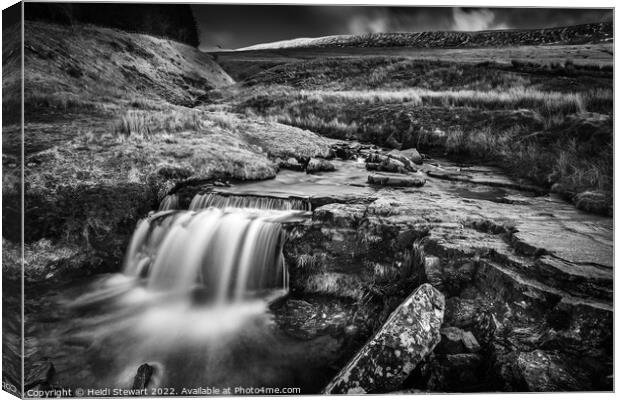 Pont Ar Daf Falls Pen Y Fan Canvas Print by Heidi Stewart