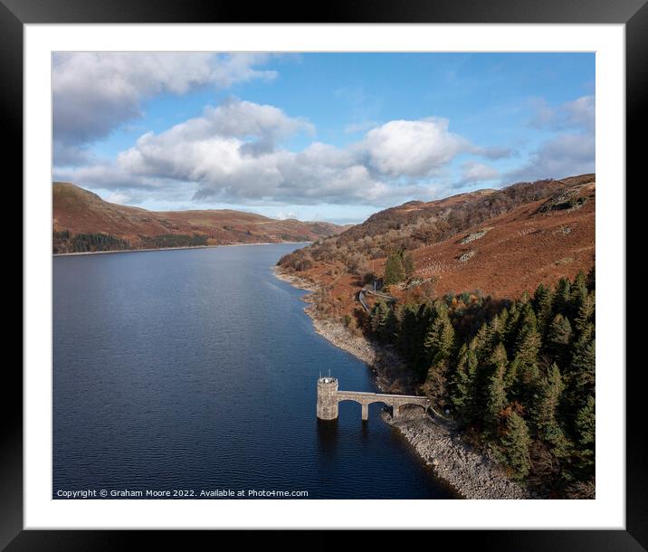 Haweswater water tower Framed Mounted Print by Graham Moore
