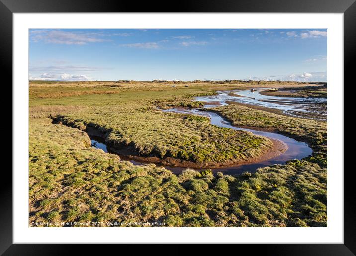 River Ffraw Estuary at Aberffraw, Anglesey Framed Mounted Print by Heidi Stewart