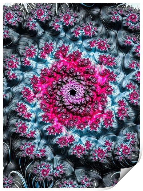 Floral Spiral Print by Vickie Fiveash