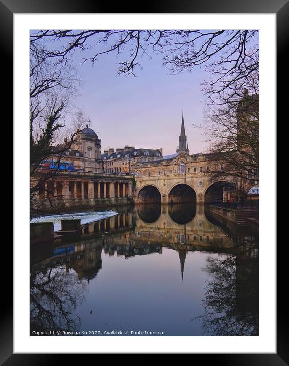 Sunrise at Pulteney Bridge  Framed Mounted Print by Rowena Ko