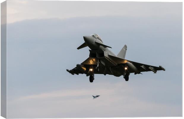 Eurofighter Typhoon pair returning to base Canvas Print by Jason Wells