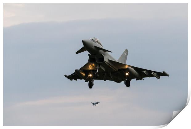 Eurofighter Typhoon pair returning to base Print by Jason Wells