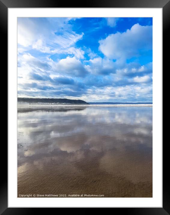 Westward Ho! Beach Framed Mounted Print by Steve Matthews