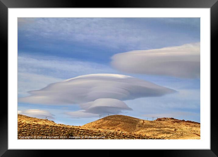 Lenticular Landing Framed Mounted Print by Donna Kennedy