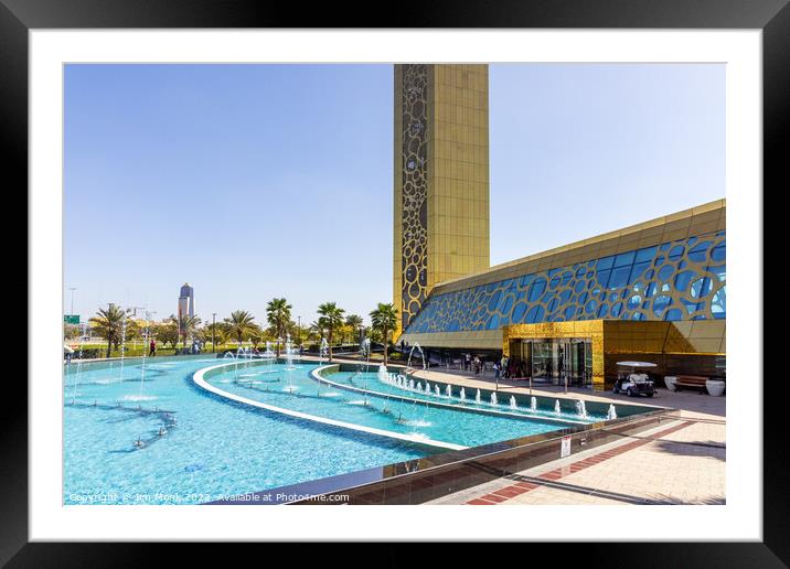 Dubai Frame Fountains Framed Mounted Print by Jim Monk