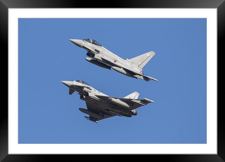 12 Squadron Typhoons Framed Mounted Print by J Biggadike