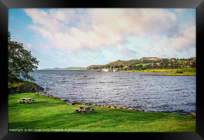 A view of the Hafrsfjord Framed Print by Ian Lewis