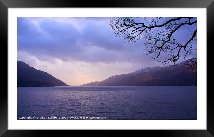 A break in the clouds Framed Mounted Print by Graham Lathbury